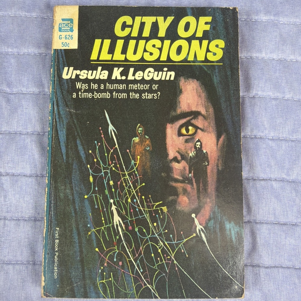 1967 City of Illusions by Ursula K. Le Guin Paperback Vintage Ace Book G626